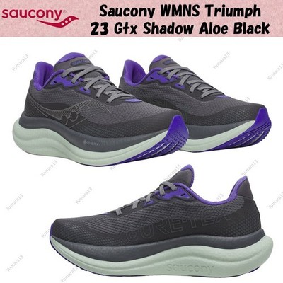 Saucony WMNS Triumph 23 Gtx Shadow Aloe Black Damen Gr.