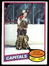 1980-81 O-Pee-Chee Vintage OPC Set Break Wayne Stephenson Washington Capitals
