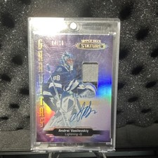 Upper Deck Stature Gravitas Vasilevskiy G-5 Lightning Patch Auto /15