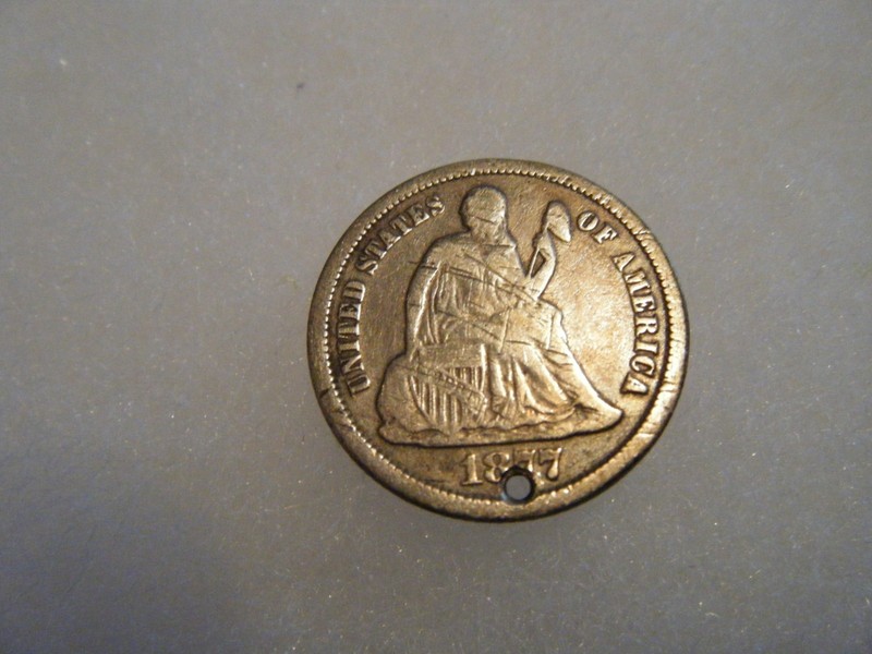 1877 Seated Dime Love Token Lot # 15