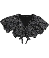 Sanctuary Clothing Womens Crop Knit Blouse