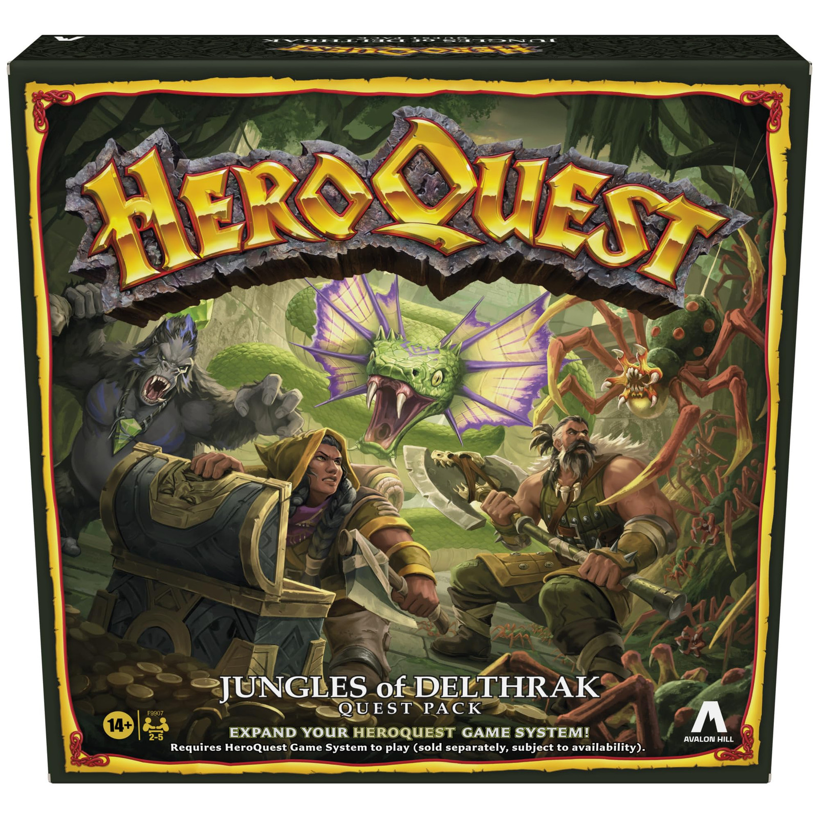Avalon Hill HeroQuest Jungles of Delthrak Quest Pack   Giochi di ruolo   Età 14+