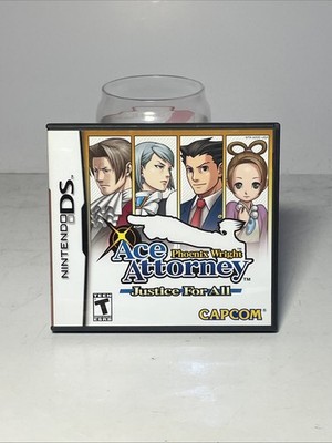 Phoenix Wright: Ace Attorney Justice for All Nintendo DS CIB Read Spine Sun Fade