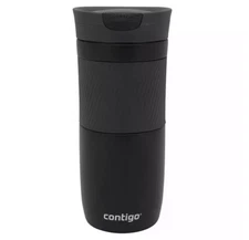 Contigo SNAPSEAL Insulated Stainless Steel Travel Mug With Grip 16oz Matte Black