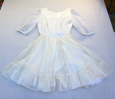Vintage Square Dance Dress Co Womens Ivory Lace Full Skirt Petticoat Romantic