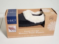 Loft Living Memory Foam Slippers Women's Size LG 9 - 10