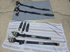1990-1993 Ford Mustang Black Oem Front Rear Seat Belts Hatchback Gt Or Lx