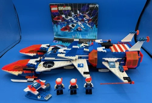 VINTAGE LEGO SPACE ICE PLANET SET 6973 - DEEP FREEZE DEFENDER - REPLACED 1 HEAD