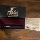 Vintage Healey Coach Works Black Matte Precision Tire Gauge w/ Box & Holder — photo 2