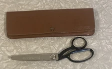 Vintage Wiss Industrial Pinking Scissors With Leather Case