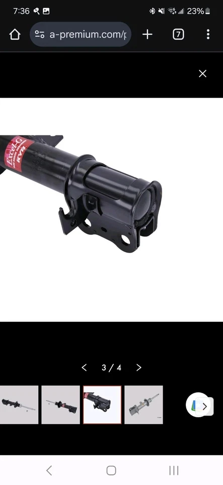 Apoio de suspensão traseiro direito KYB para Toyota MR2 Spyder 2000-2005 - Amortecedores hv - Imagem 4 de 4