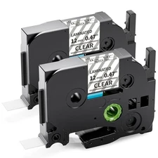 Greateam Tze-131 Clear Laminating Tape Compatible with Brother P-Touch Label