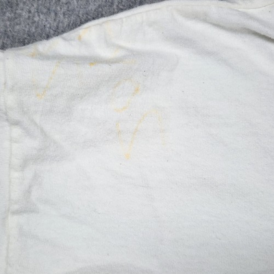 #ad Champion T Shirt Mens XL Off White Good Short Sleeve Crew Neck Embroidered Patch $14.99