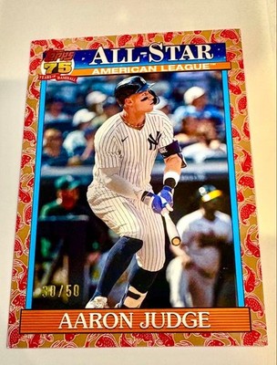 Topps 2025 Aaron Judge 30/50 MLB Card