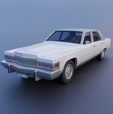 3d printed Cadillac FLeetwood Brougham 1979 m...