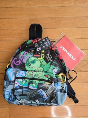 NEW Sprayground Money Bear Stacks Backpack + Comic & Red Bag