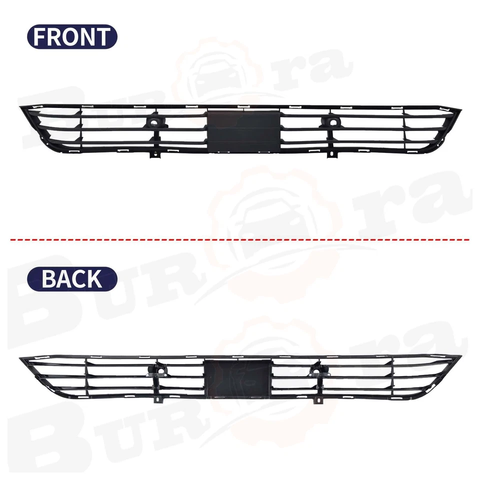 Parachoques delantero para Infiniti QX80 2018-2021 parrilla centro inferior moldura cromada Foto 3 de 4