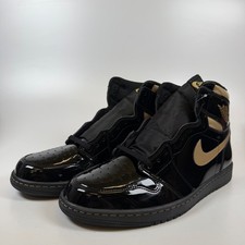 Nike Air Jordan 1 Retro High OG Black Metallic Gold 2020 555088-032 Mens Size 13