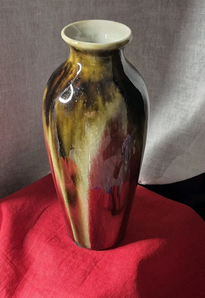 Jarrón de cerámica Hosley International Elegant Expressions esmalte reactivo 8" Foto 2 de 4