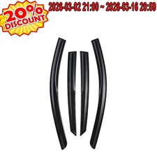 Wind Deflectors For Hyundai Elantra 2021-2025 Mugen Style 3D Wavy Black Tape-on