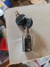 Chateau self storage door lock sliding bolt type door with 2 Keys USED.