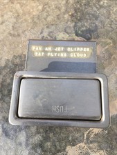 PAN AM 747 FLYING CLOUD AIRPLANE PILOTS ASHTRAY VINTAGE WELDED STAINLESS