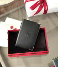 Cartier Must de Cartier 6CC Black Calfskin Card Holder Wallet - New in Box