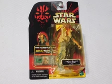 Star Wars Episode 1 Commtech (1999) Jar Jar Binks Naboo Swamp Figure w/ Fish