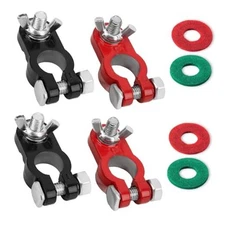 Battery Terminal Connectors, Negative & Positive Battery Cable Terminals with 