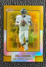 🔥STEVE MCNAIR 2006 TOPPS FINEST GOLD REFRACTOR #'d /50!!🔥TITANS!