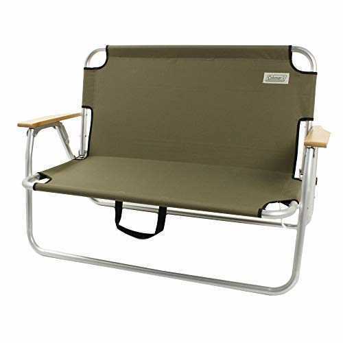 Coleman Bench Relax Folding Bench Olive For 2 people 2000033807 uutdoor camp