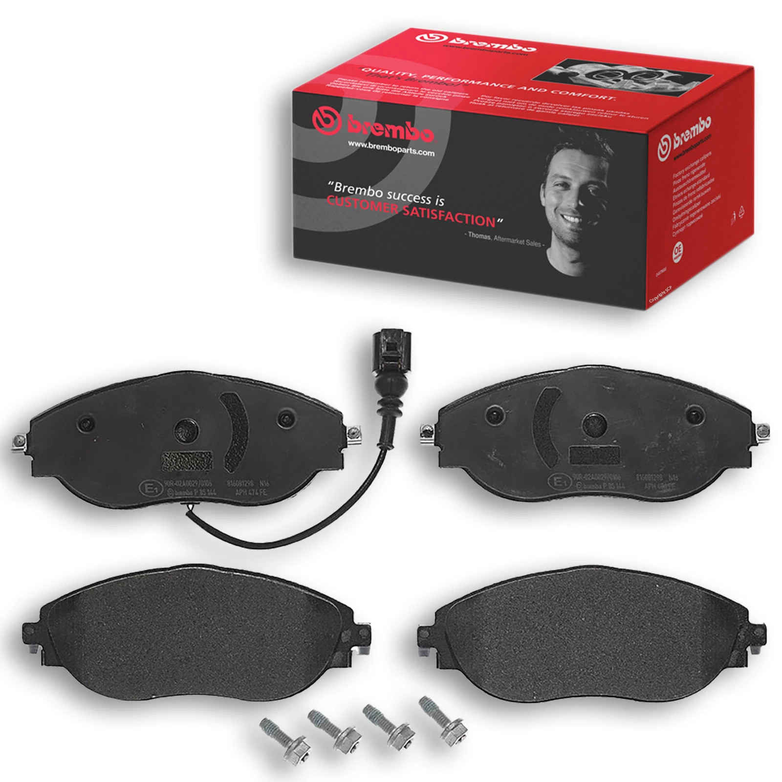 Brembo Front P85144 Brake Pads Fits Audi Cupra Seat Skoda Vw A3 Allstreet - Image 30