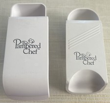 Set Of 2 The Pampered Chef Adjustable Sliding Measuring Cups 1 Cup 1/2 Cup