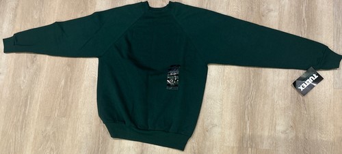 Vintage Tultex Green Medium Blank Sweatshirt Brand New With Tags USA - Picture 5 of 6