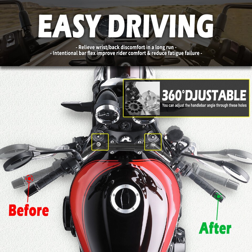 Adjustable Handlebars Handle Bar Handlebar for Kawasaki Z900RS Z950RS