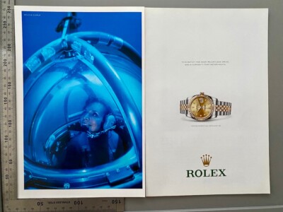 Rolex Datejust Oyster Perpetual 36mm Sylvia Earle 2016 Watch Ad Werbung Reklame