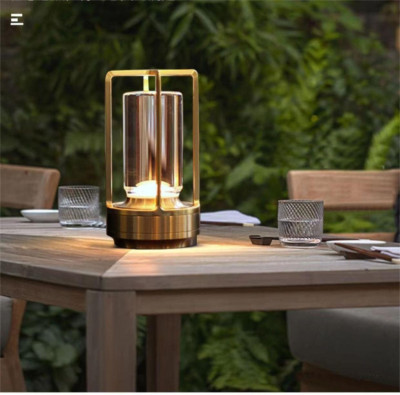 Rechargeable Cordless LED Lamp,Portable Metal Table Lamp for Indoor/Outdoor for 