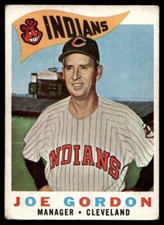 1960 Topps #216 Joe Gordon Cleveland Indians VG-VGEX