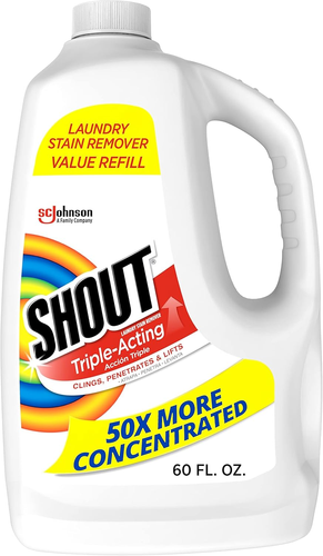 Active Enzyme Laundry Stain Remover Spray, Triple-Acting, Penetrates 60Oz