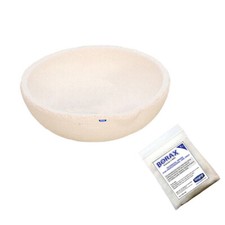 Fused Silica Ceramic Melting Dish Crucible Gold Silver 100 Dwt 3"- ITALY