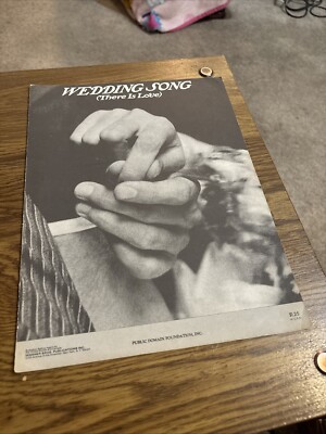 Wedding Song ( There is Love) Sheet Music 1971 Public Domain Foundation