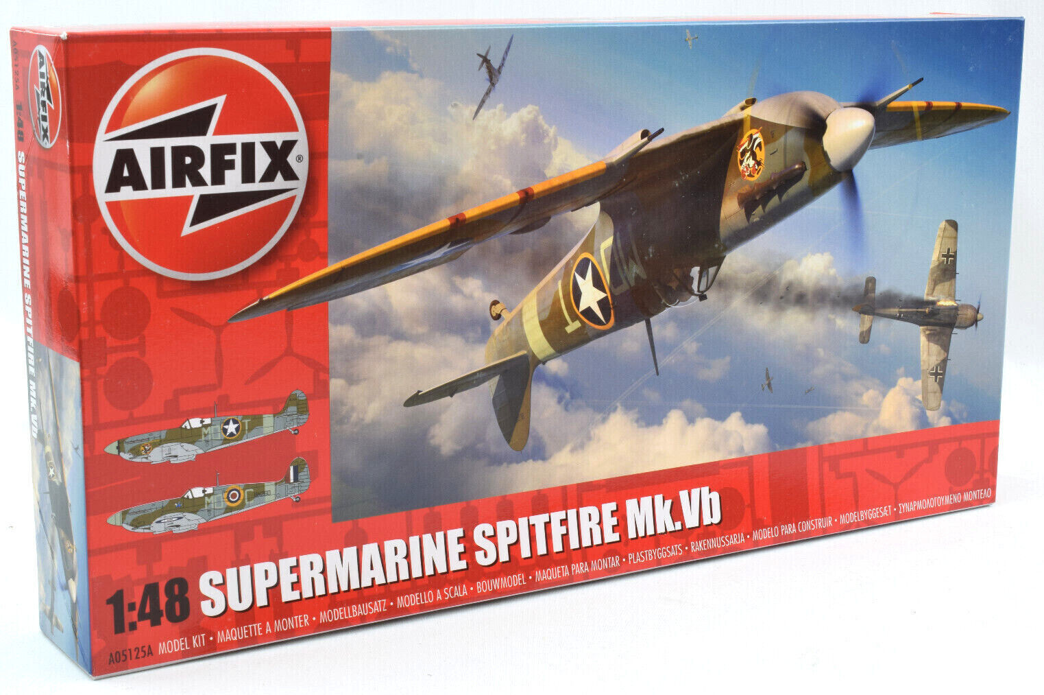 Airfix Supermarine Spitfire Mk.Vb 1:48 Scale Plastic Model Plane Kit A05125A