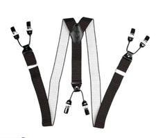 Heritage Menswear Braces Black Multi Spot