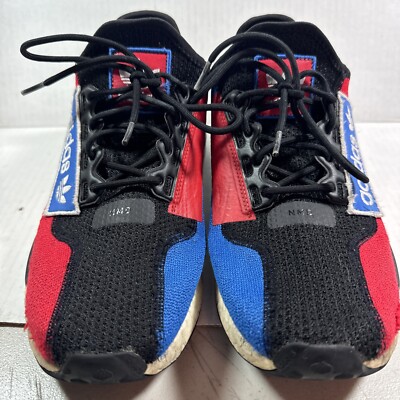Adidas NMD_R1 V2 Sneakers  Black/Red/Blue High Tech Boost Street Style