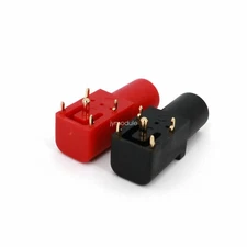 2pcs Gold-Plated 4mm Female Banana Jack Right Angle PCB Mount Sockets Connector-