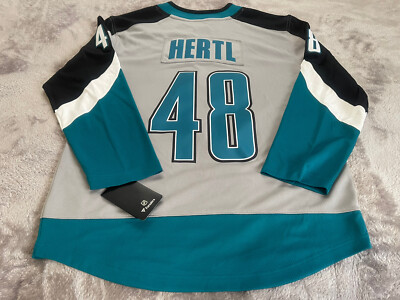 Fanatics Mens NHL San Jose Sharks Tomas Hertl #48 Breakaway Jersey Size S  New