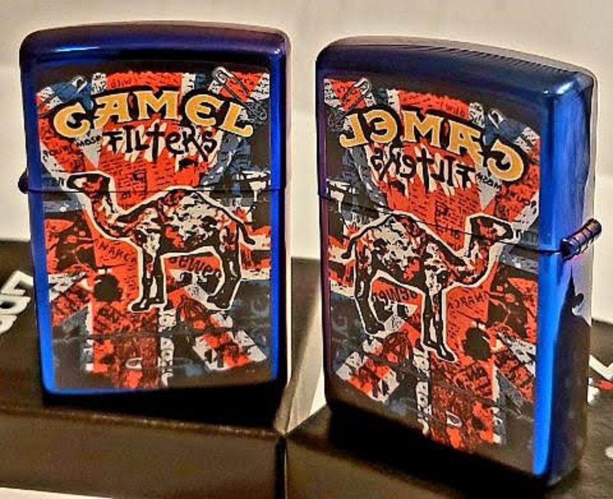 ZIPPO LIGHTER CAMEL PUNK Indigo BLUE CZ 1024 LIMITED EDITION Union