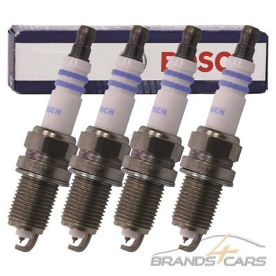4x BOSCH ZÜNDKERZE ZÜNDKERZEN FÜR VW POLO 6N 6N2 1.0 1.4 6R 6C 1.4 9N