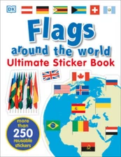 Ultimate Sticker Book: Flags Around the World (Ultimate Sticker Books) - GOOD