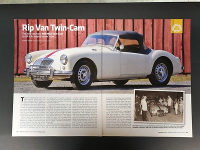 1959 MGA Twin-Cam - Original 4 Page Color 2016 Article 